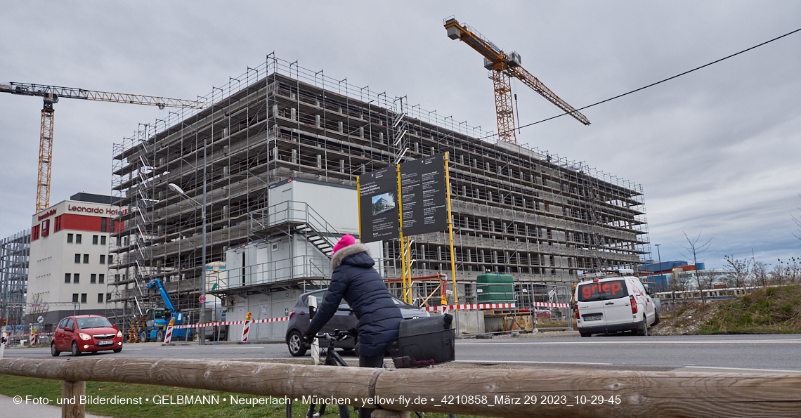 29.03.2023 - Baustelle REVO und Umgebung in Neuperlach